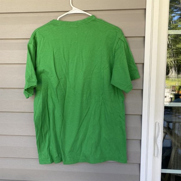 Vintage Speedo Men's T Shirt Green Tropical Flower Medium Made in USA - Picture 8 of 8